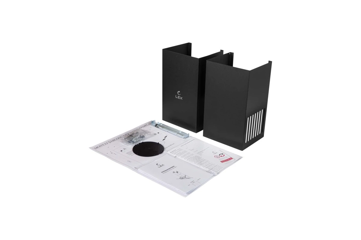 Наклонная кухонная вытяжка LEX Mira 500 Black