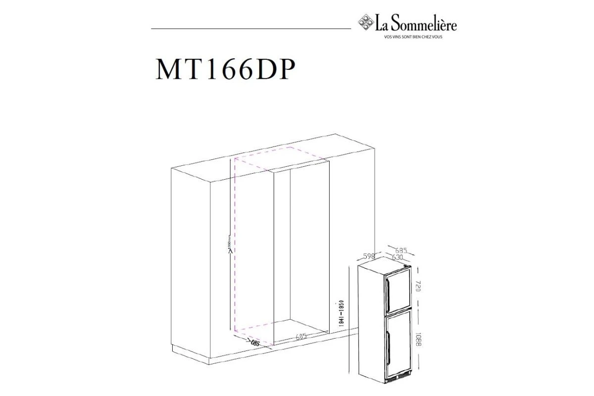 Винный шкаф La Sommeliere MT166DP
