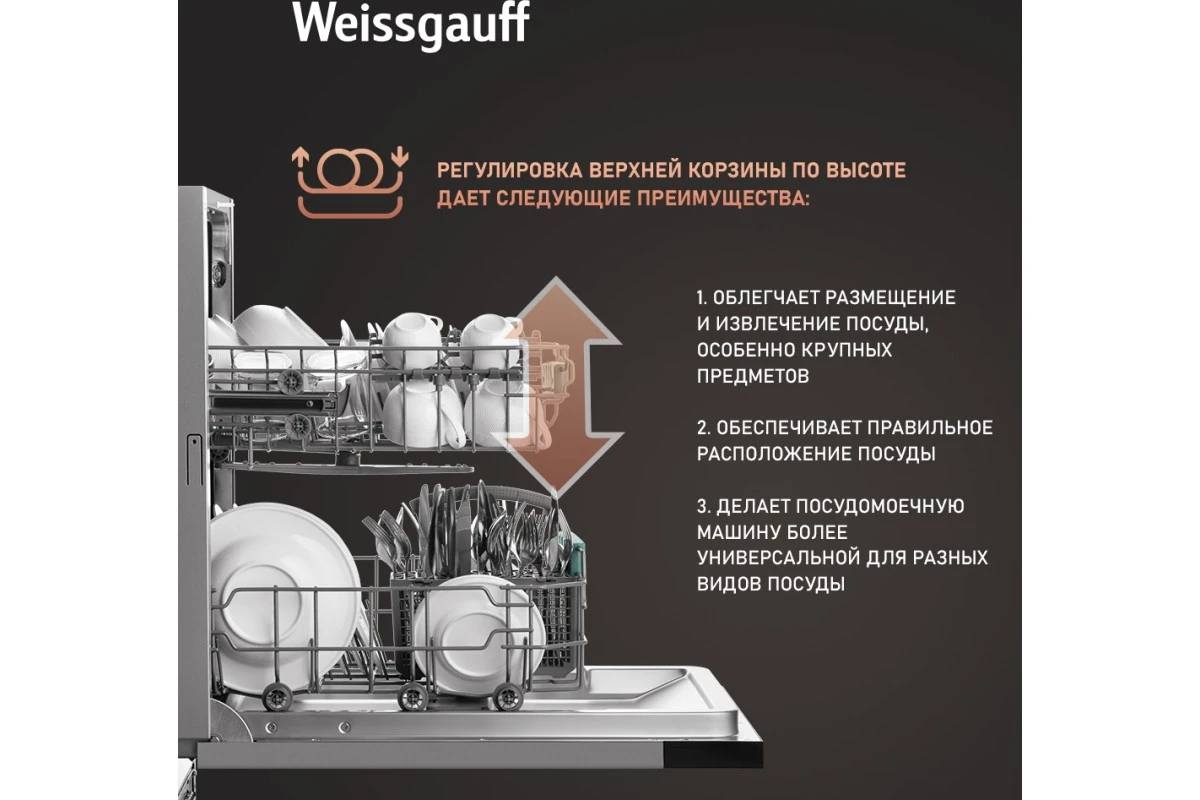 Встраиваемая посудомоечная машина Weissgauff BDW 4026