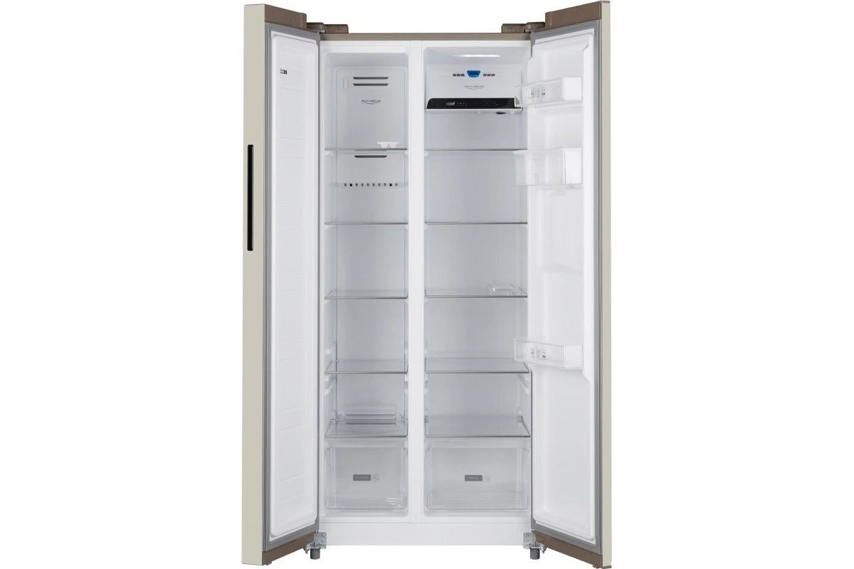Отдельностоящий холодильник с инвертором и подачей воды Weissgauff WSBS 600 Be NoFrost Inverter Water Dispenser