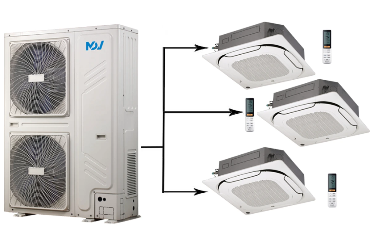 Кассетная мульти-сплит система Mdv MDQ4A-48HRAN1/MDQ4A-48HRAN1/MDOUB-96HD1N1