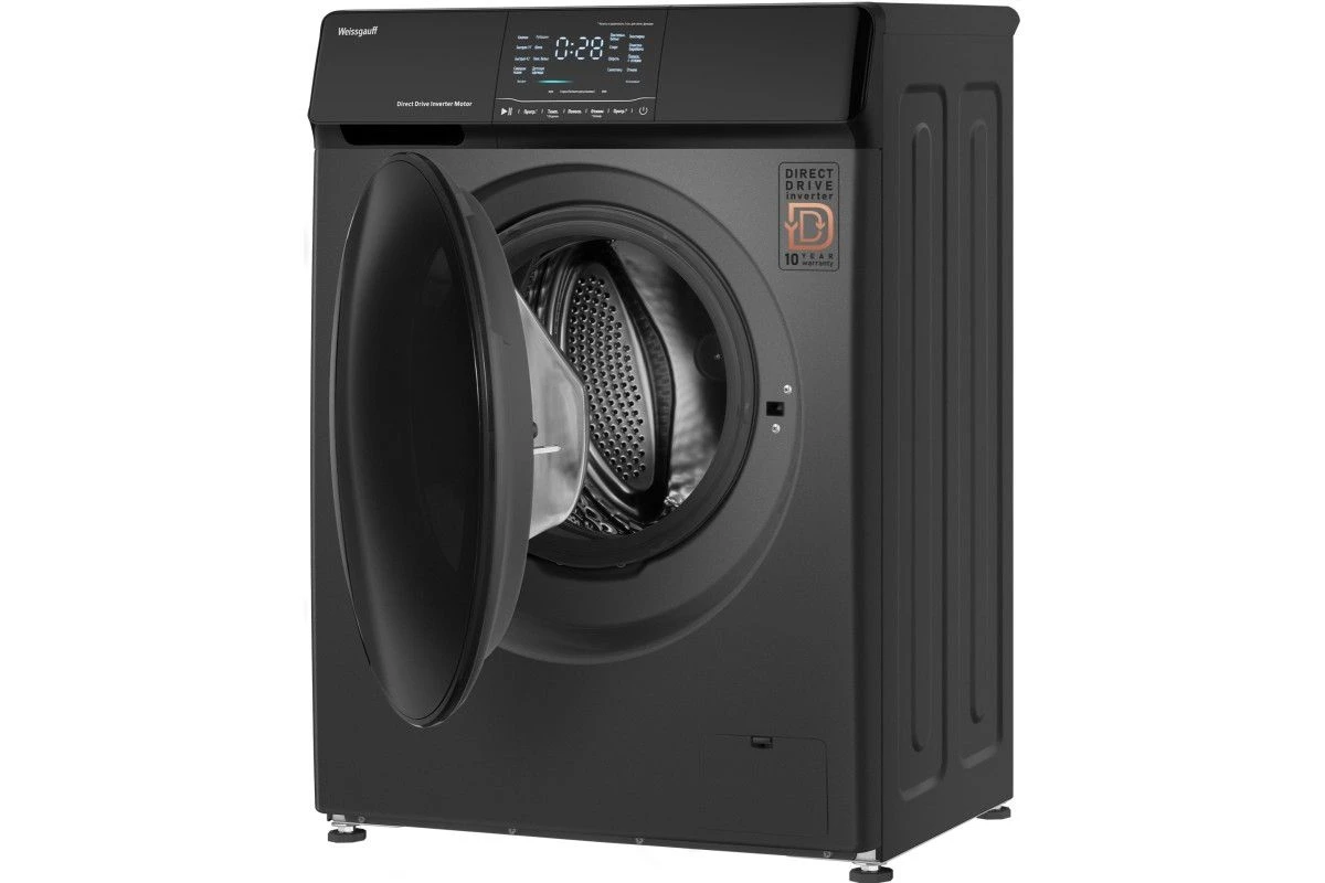 Стиральная машина с прямым приводом и инвертором Weissgauff WM 4927 Direct Drive Inverter Premium Deep Grey