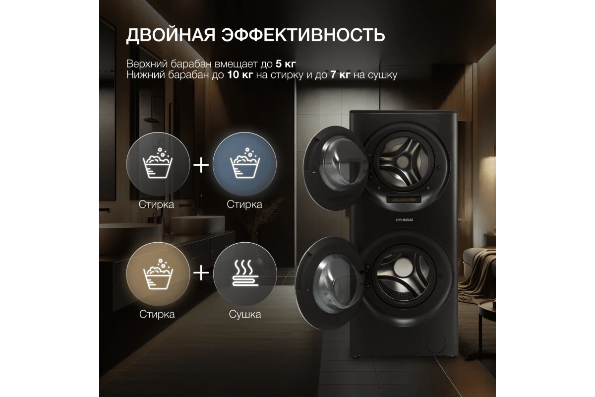 Стиральная машина с сушкой Hyundai WMD9423
