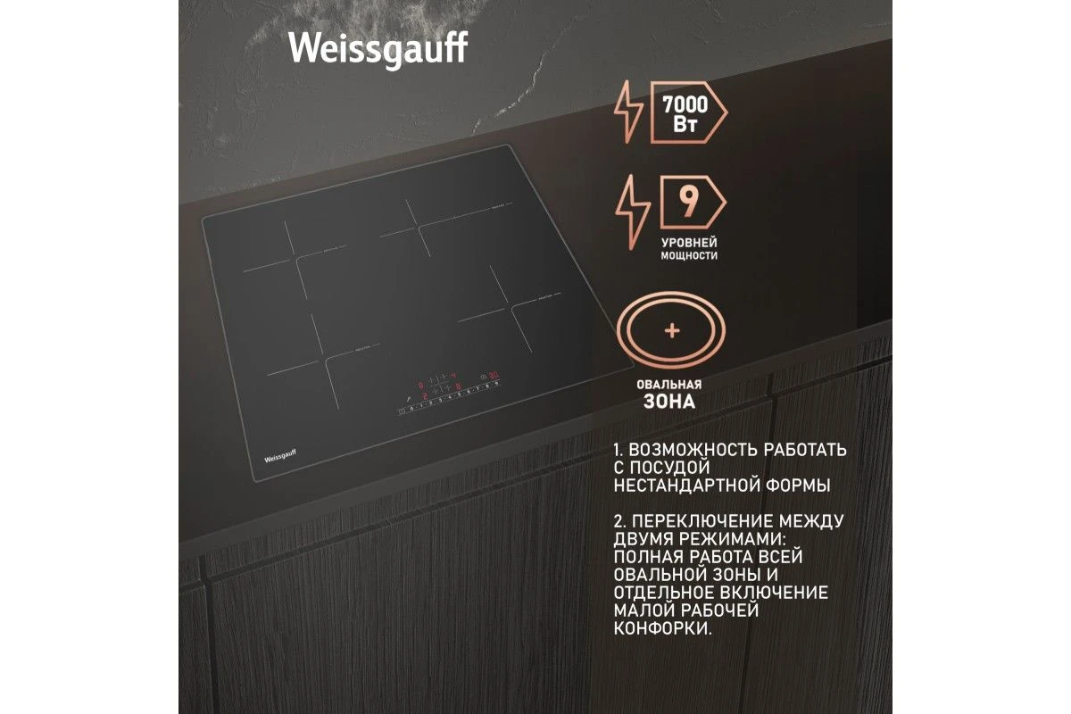 Варочная панель Weissgauff HI 641 BSC