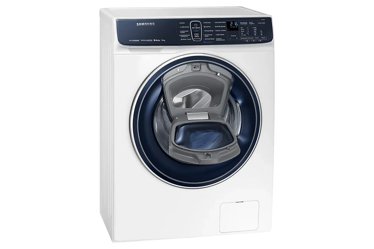 Стиральная машина Samsung WW70R62LATWDLP (AddWash и Eco Bubble)