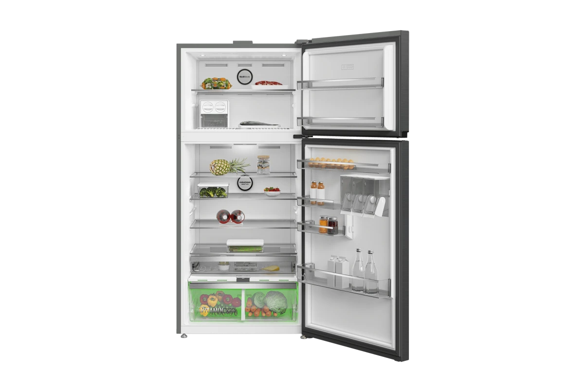 Холодильник с верхней морозильной камерой Grundig GDN18820HXBR
