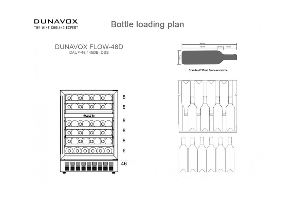 Винный шкаф Dunavox DAUF-46.145DMB