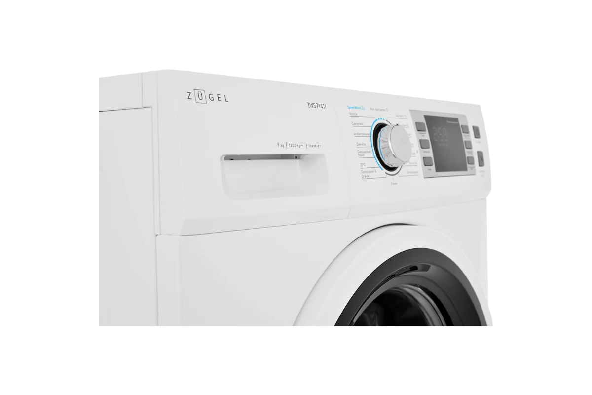 Стиральная машина узкая ZUGEL ZWS7141I Inverter