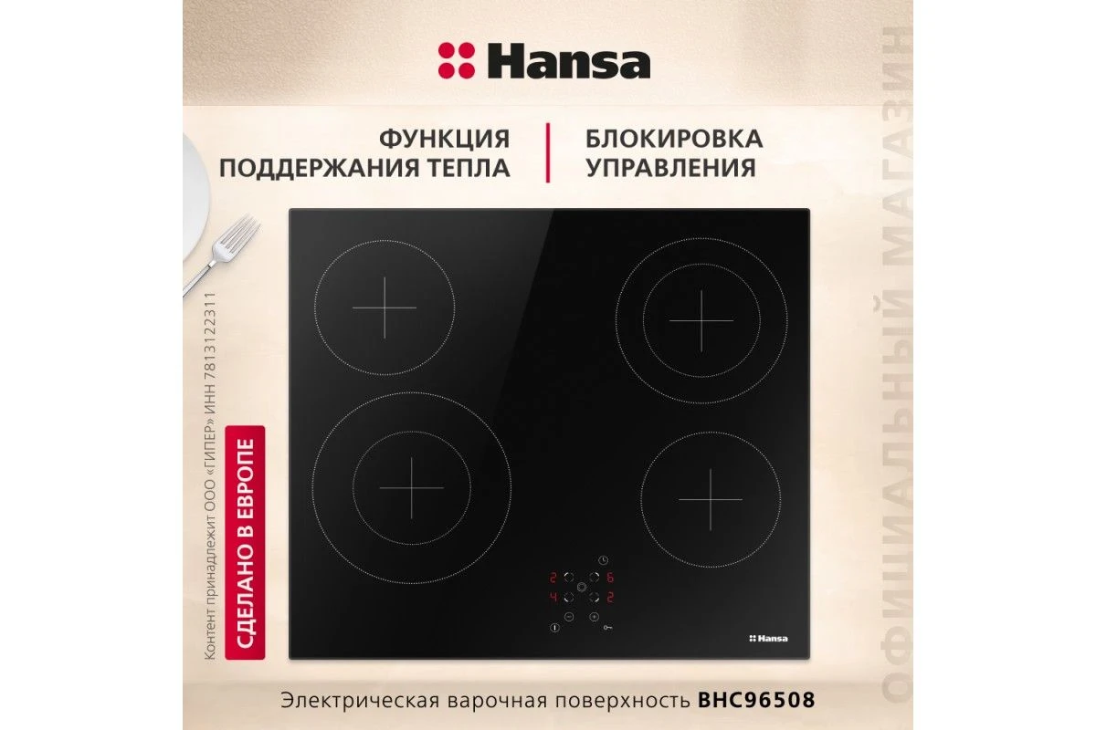 Электрическая панель Hansa BHC96508