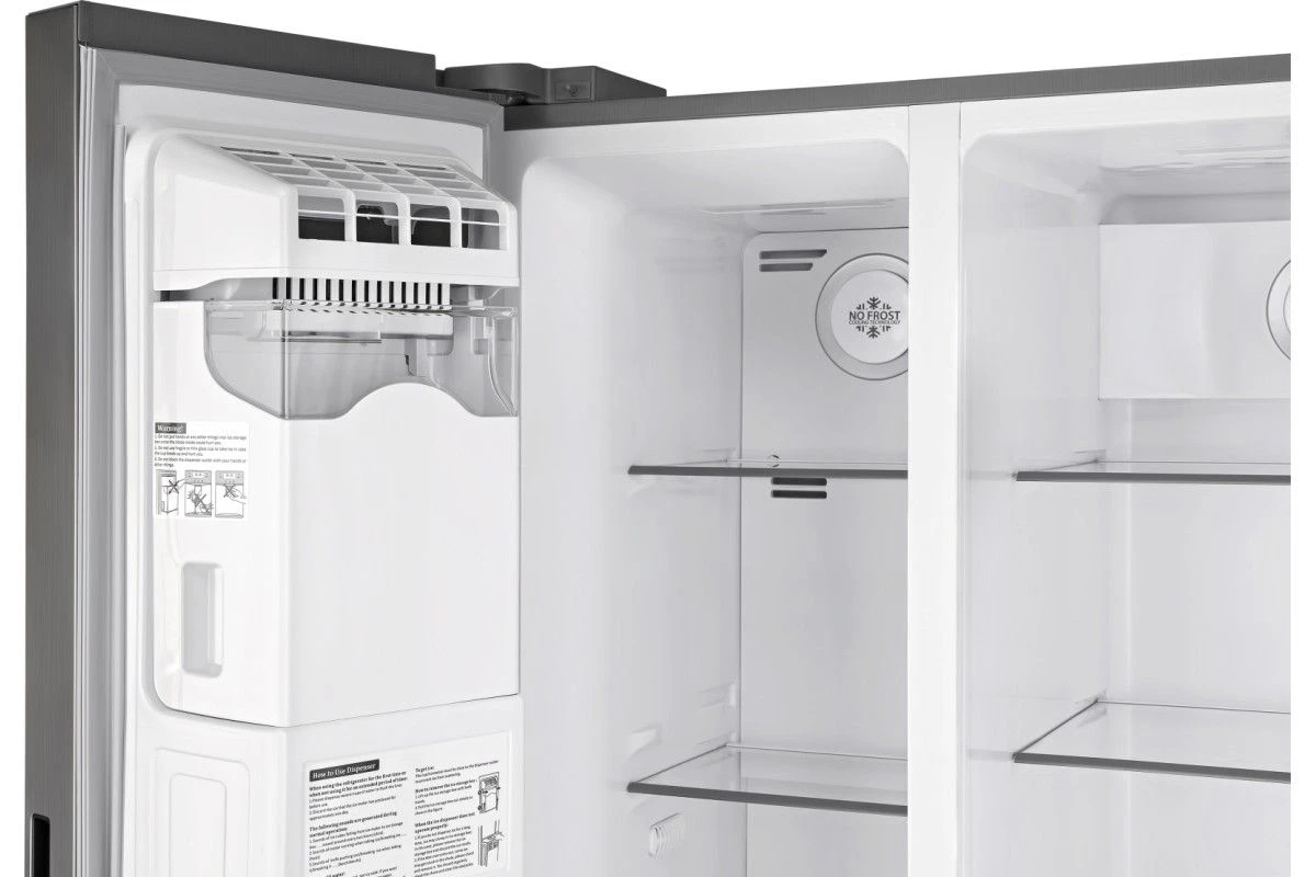 Отдельностоящий холодильник с инвертором и генератором льда Weissgauff WSBS 695 NFX Inverter Ice Maker