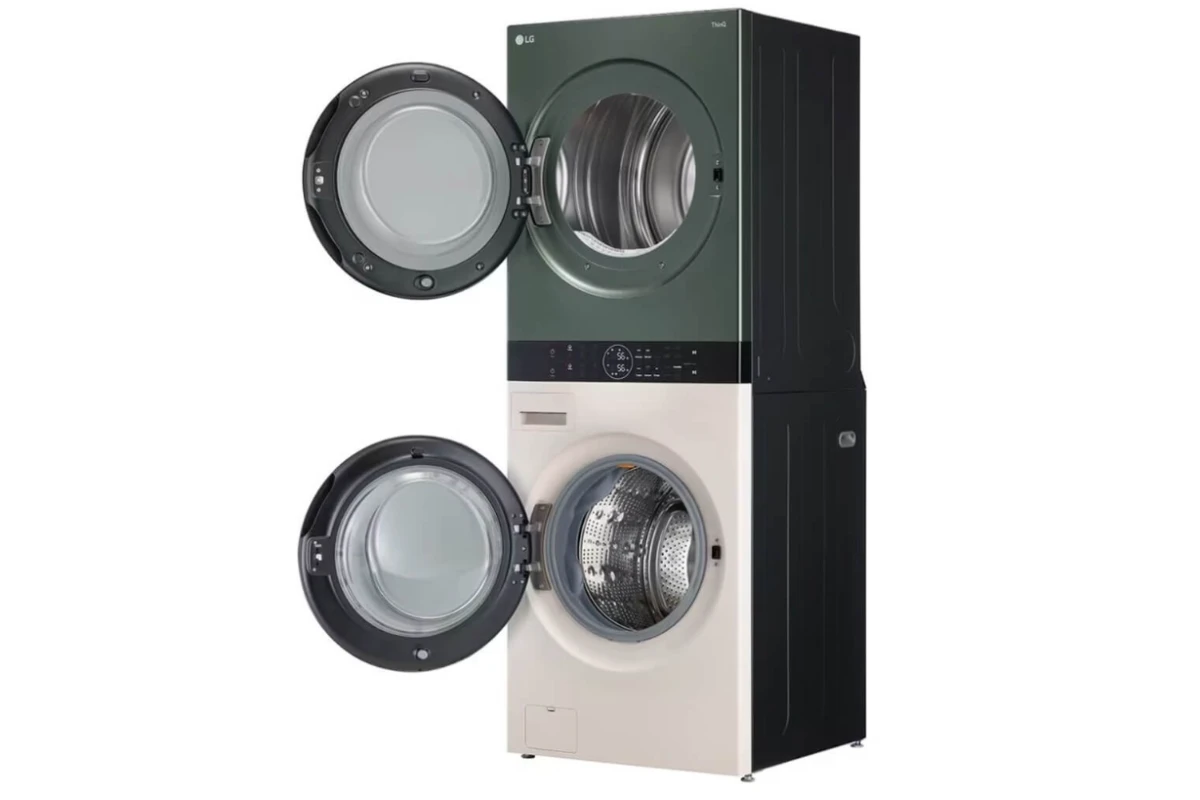 Стиральная машина с сушкой в колонну LG W1S1CVKK2HM WashTower