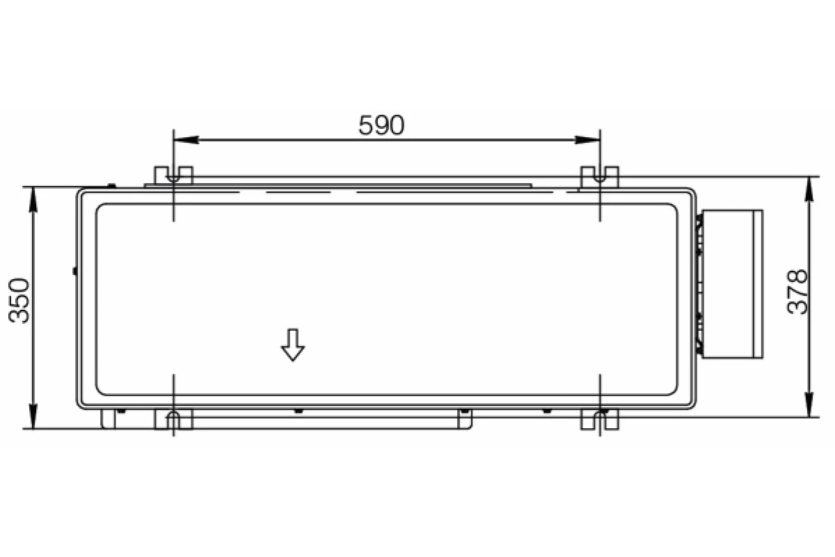 Кассетный кондиционер Excon CR-01-1424