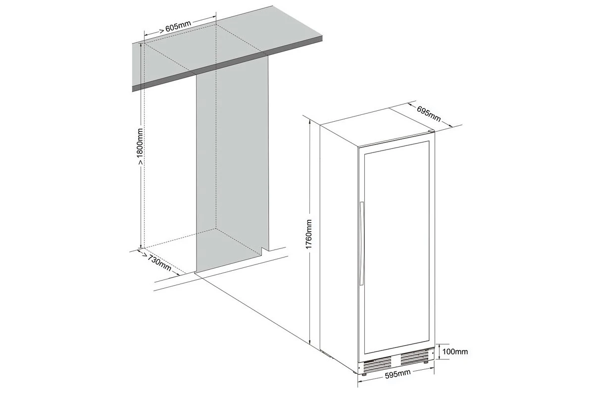 Винный шкаф Cellar Private CP165-1TB