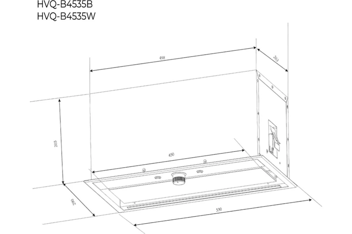 Встраиваемая вытяжка Haier HVQ-B4535W