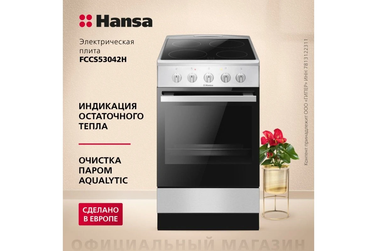 Электрическая плита Hansa FCCS53042H