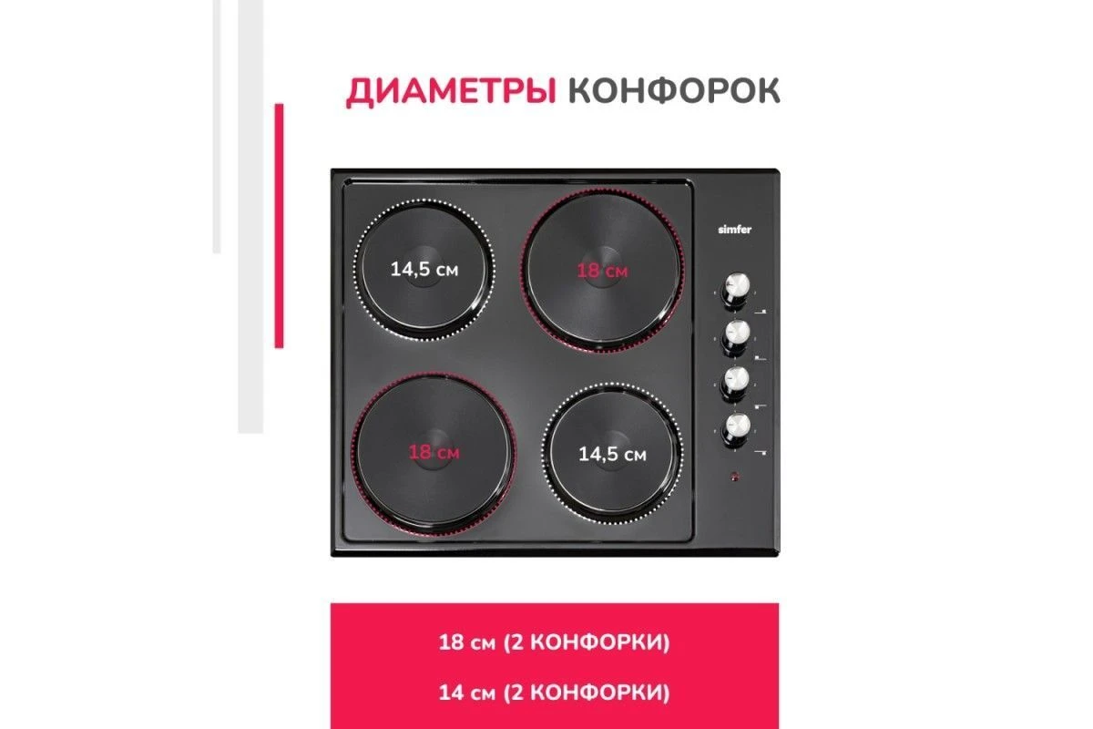 Электрическая варочная панель Simfer H60E04B016