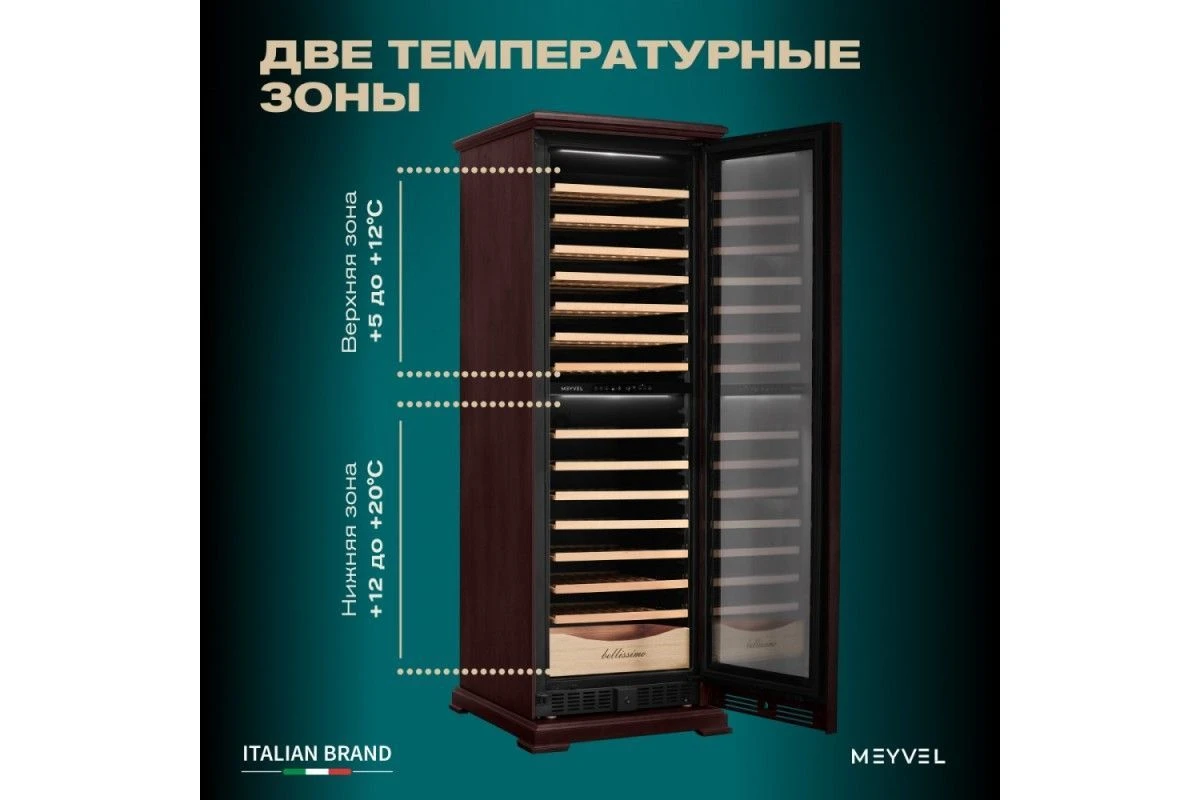 Винный шкаф Meyvel MV163PRO-KBT2 (Спелая вишня)