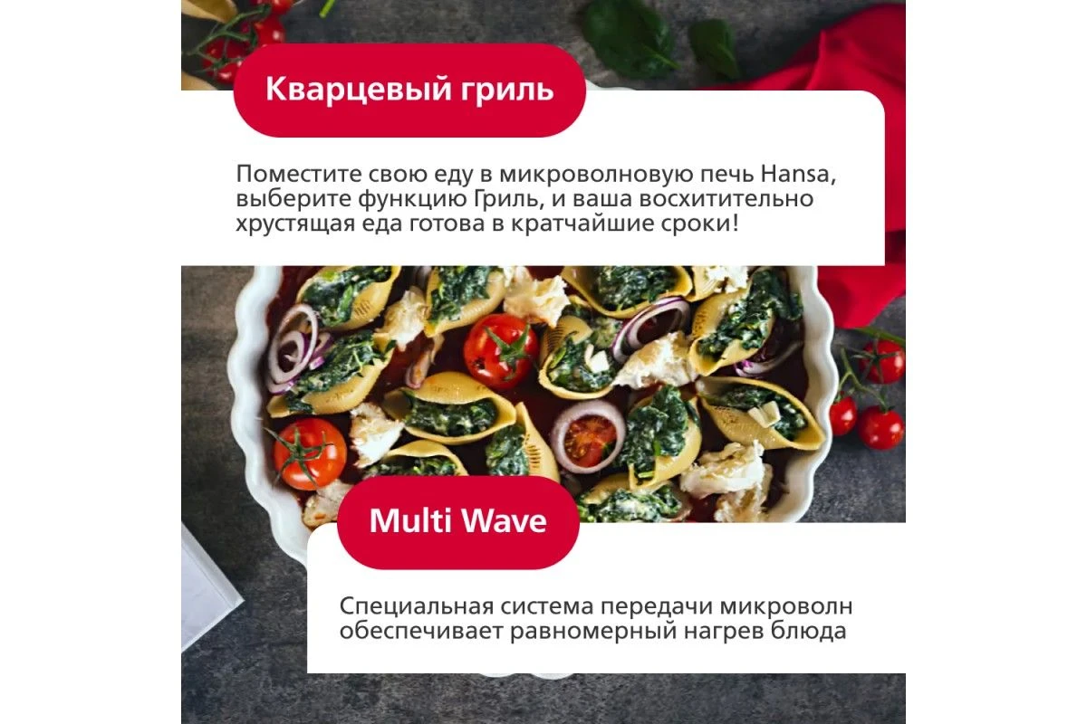 Встраиваемая микроволновая печь Hansa AMGB20E2GB