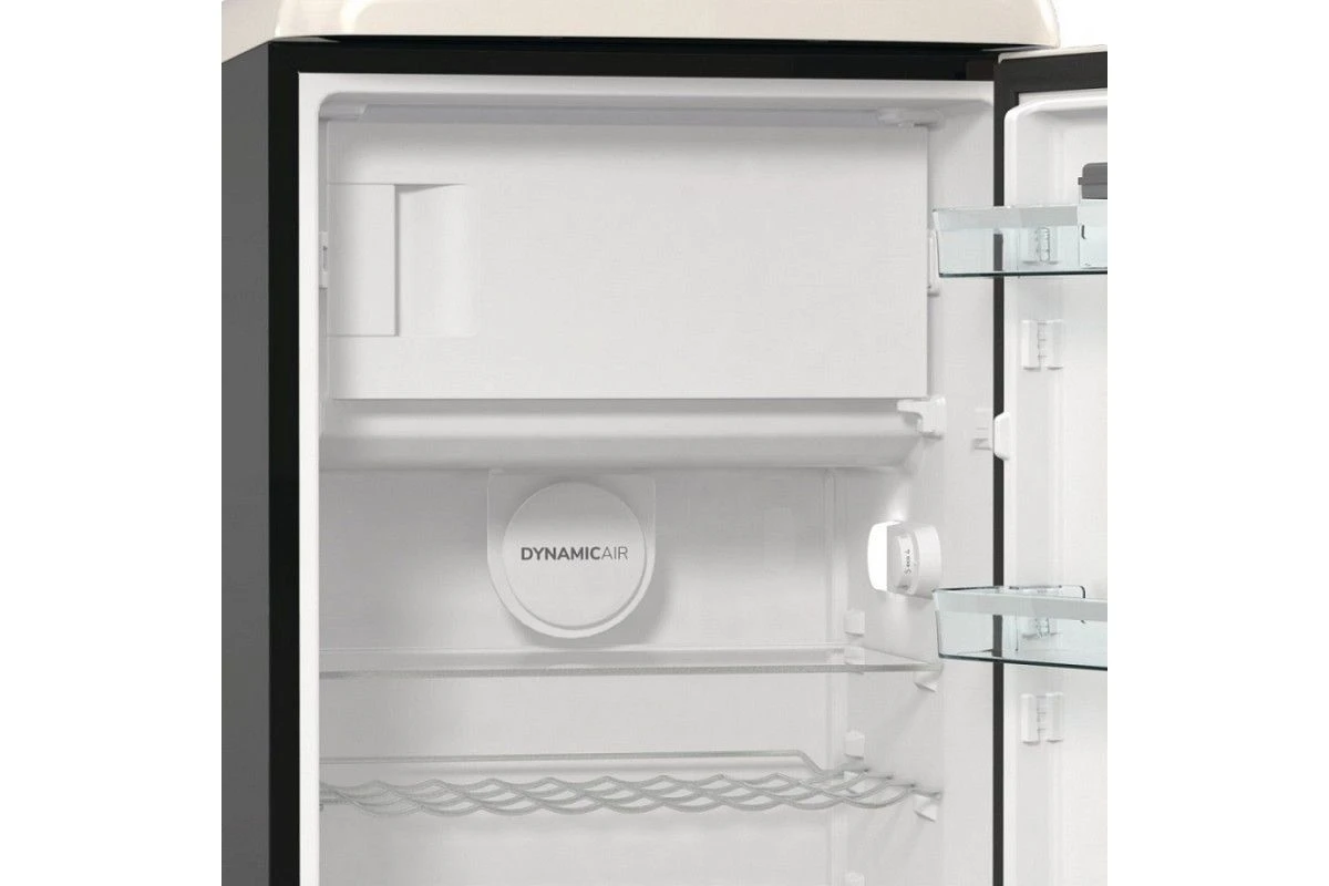 Отдельностоящий двухкамерный холодильник Gorenje OBRB615DBK
