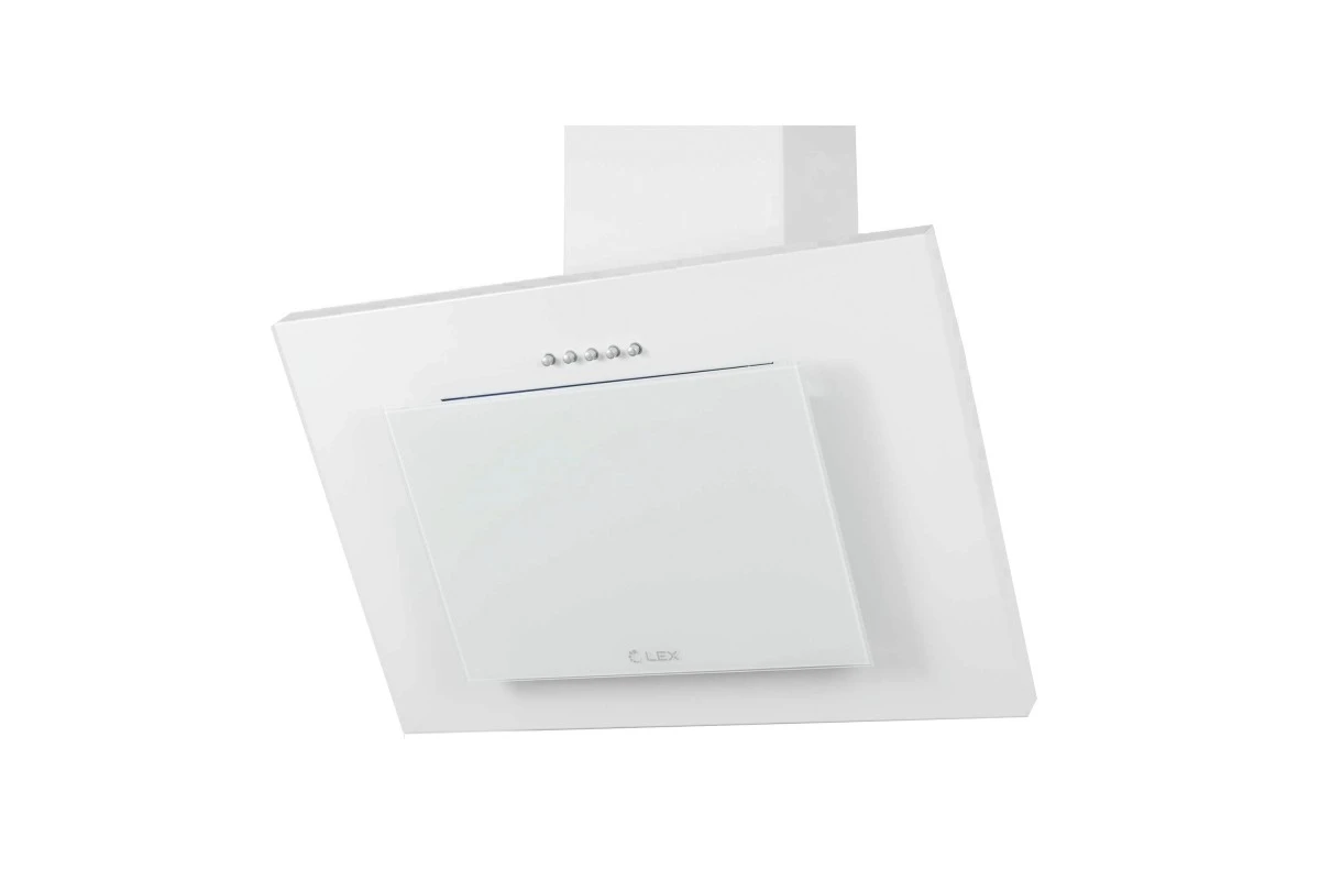 Наклонная кухонная вытяжка LEX Mini 600 White
