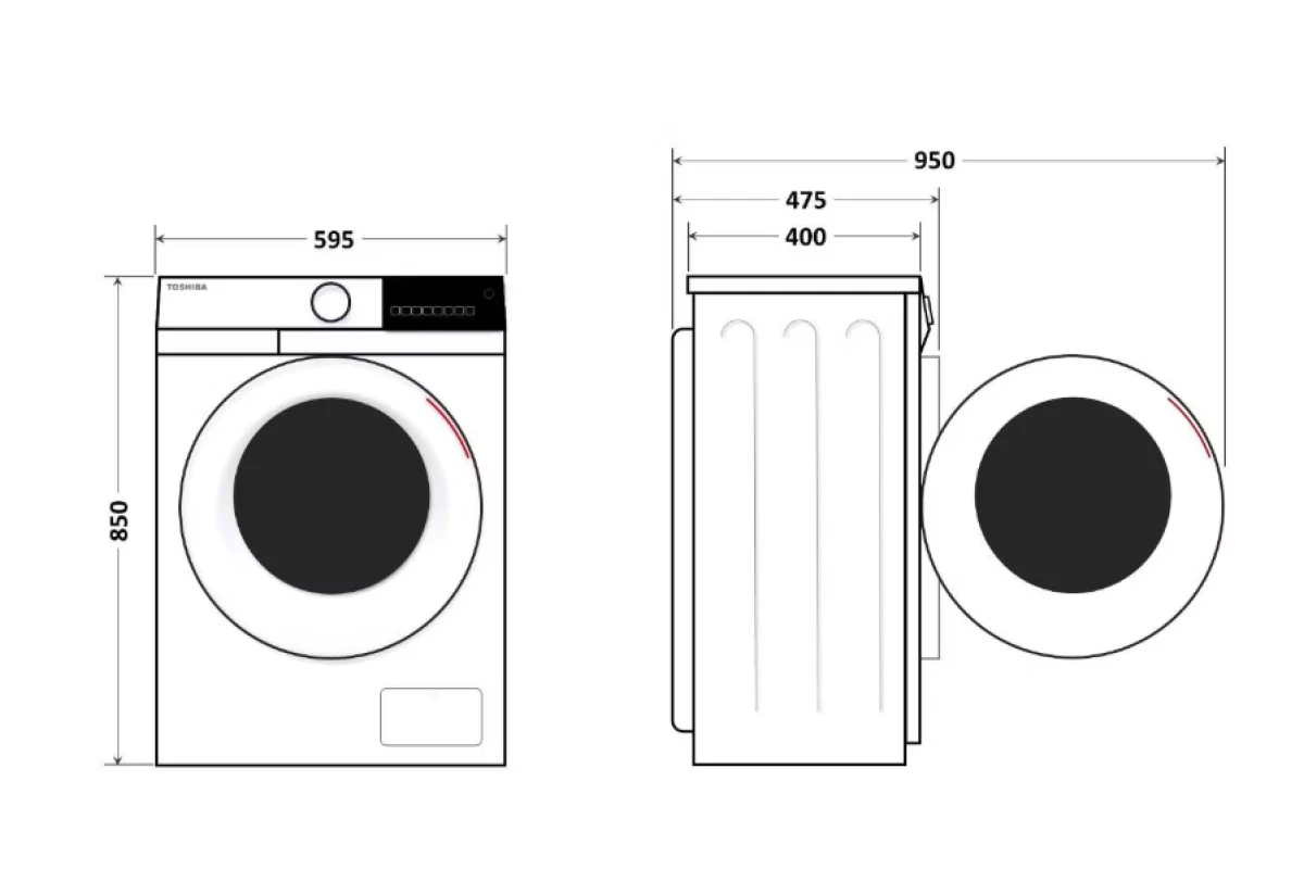 Стиральная машина узкая Toshiba TW-BN80C4RU(SK)