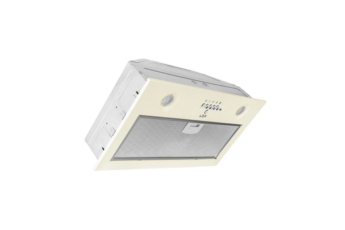 Встраиваемая кухонная вытяжка LEX Ghost 600 IVORY LIGHT БЕЛЫЙ АНТИК