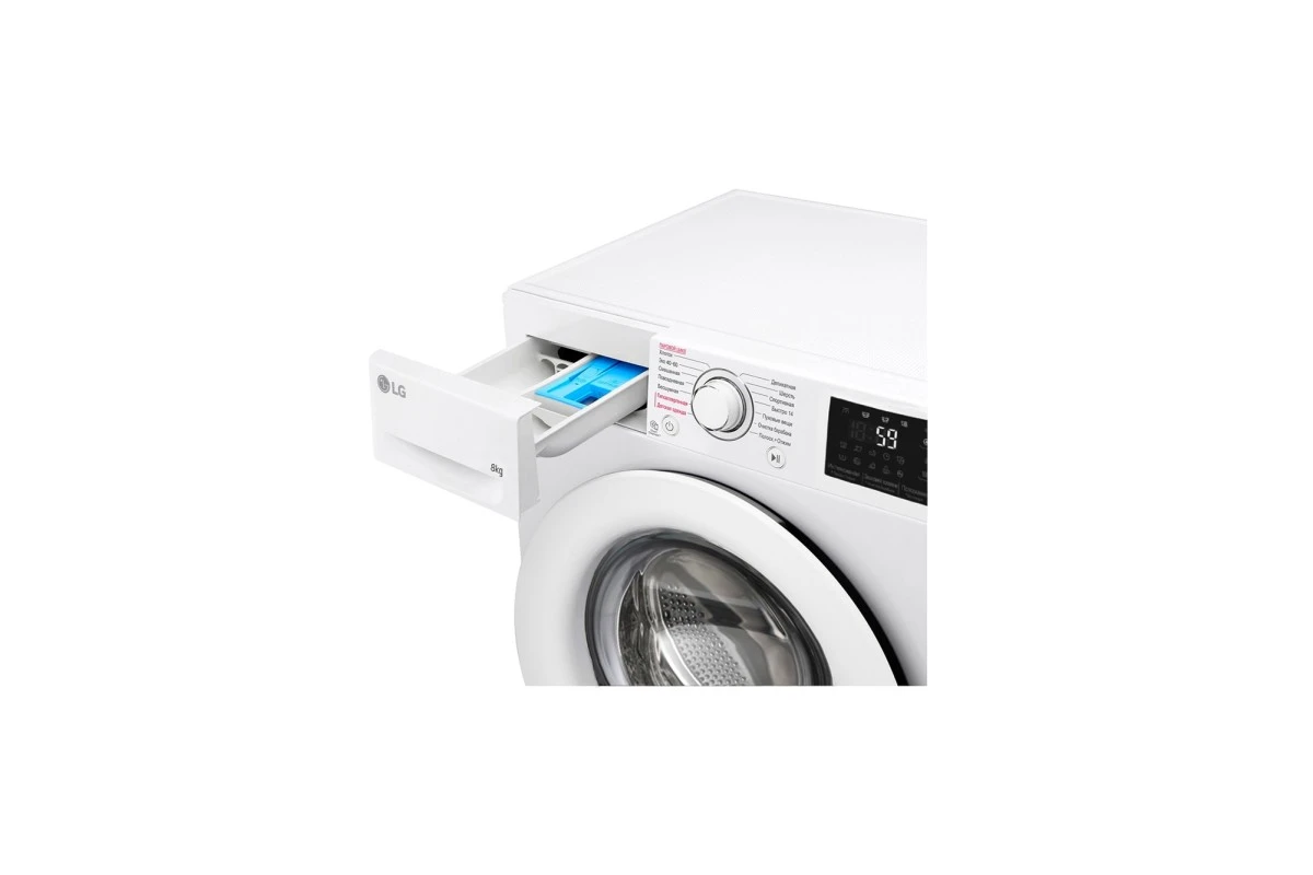 Cтиральная машина LG F4M5TS3W c функцией пара