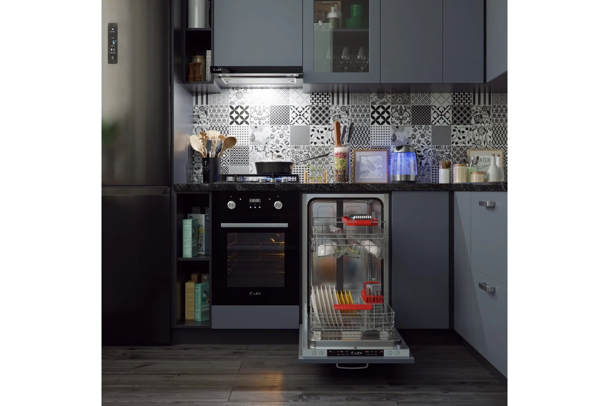 Встраиваемая кухонная вытяжка LEX Hubble G 2M 600 Black