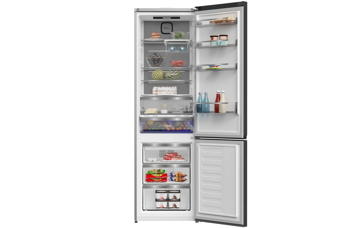 Холодильник с нижней морозильной камерой Grundig GKPN669307FB