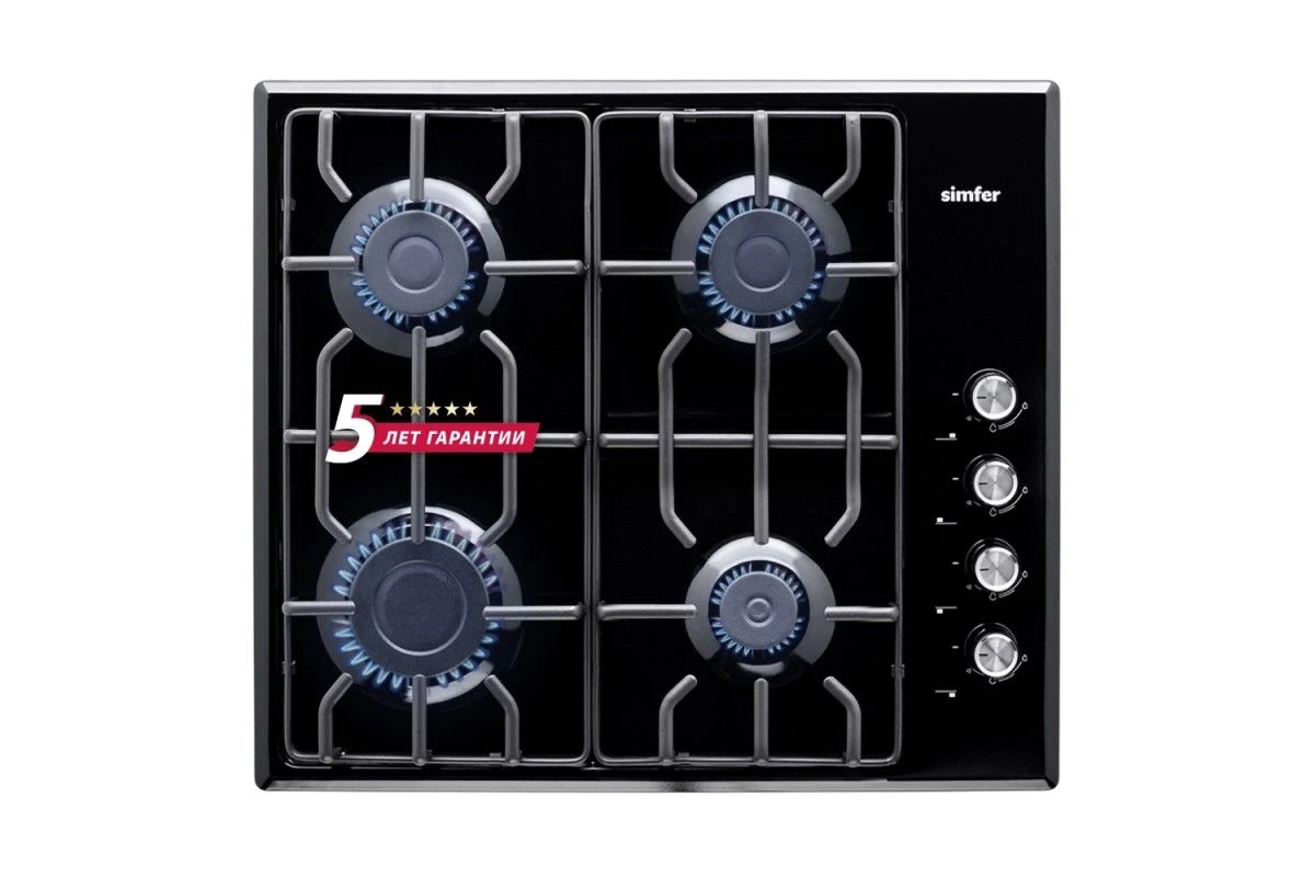 Газовая варочная панель Simfer H60Q40B412