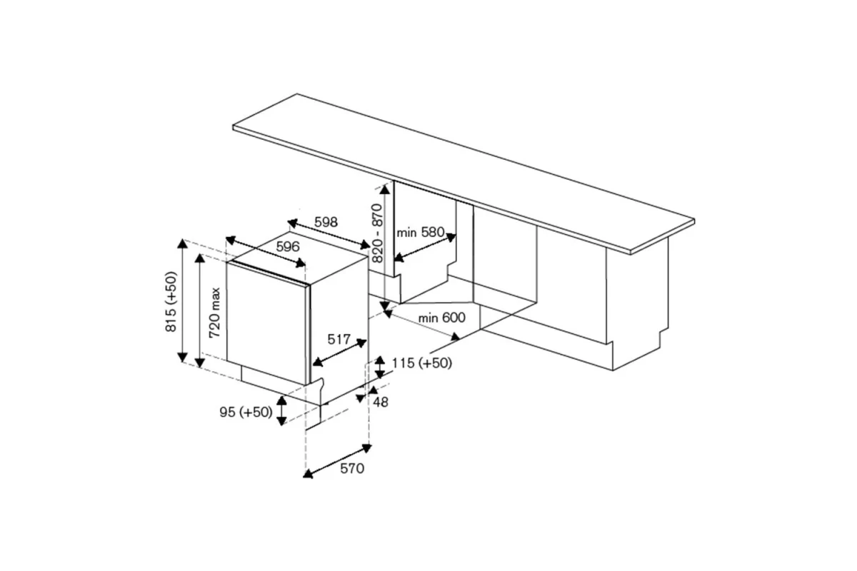 Встраиваемая посудомоечная машина Bertazzoni DW6083PRV стальная