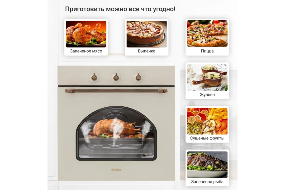 Электрический духовой шкаф Simfer B6EO18017