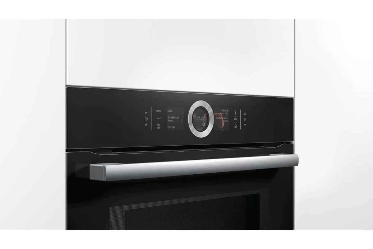 Духовой шкаф с микроволнами и паром Bosch HNG6764B6