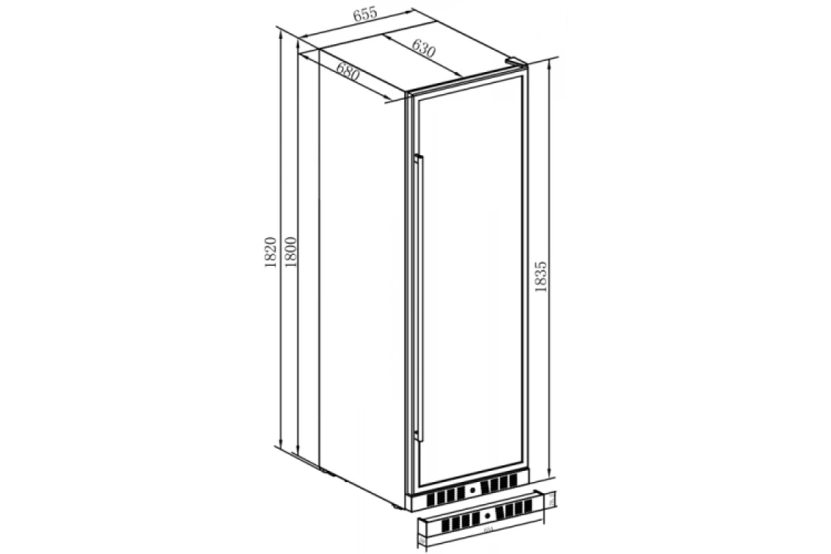 Винный шкаф Temptech E1000DRB