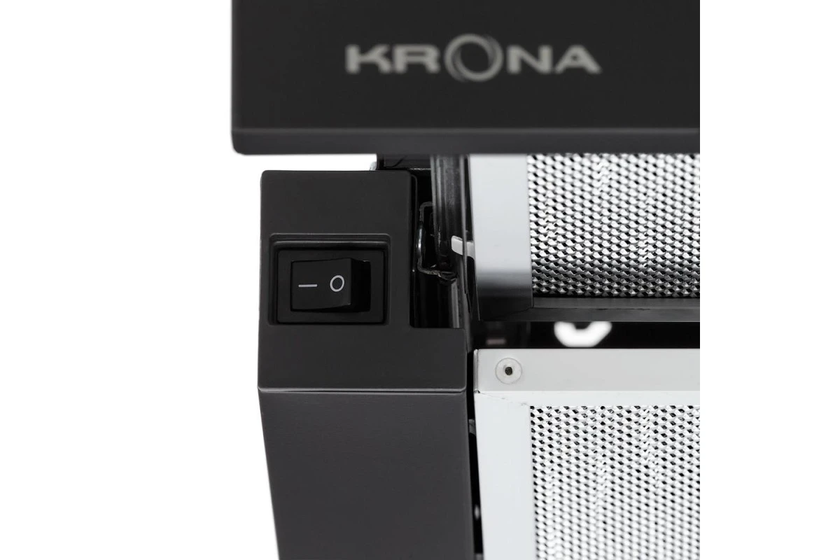 Встраиваемая вытяжка Krona KAMILLA T 600 BLACK (2 мотора)