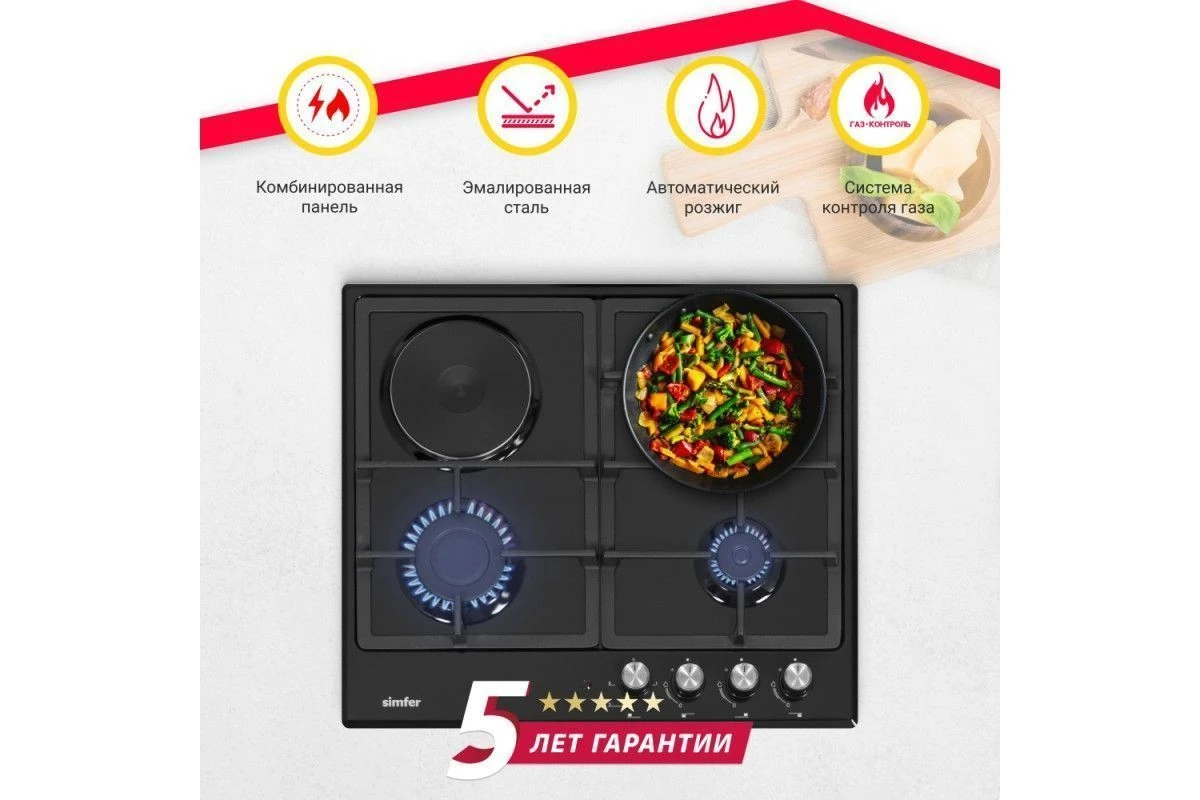 Комбинированная варочная панель Simfer H60V31B516