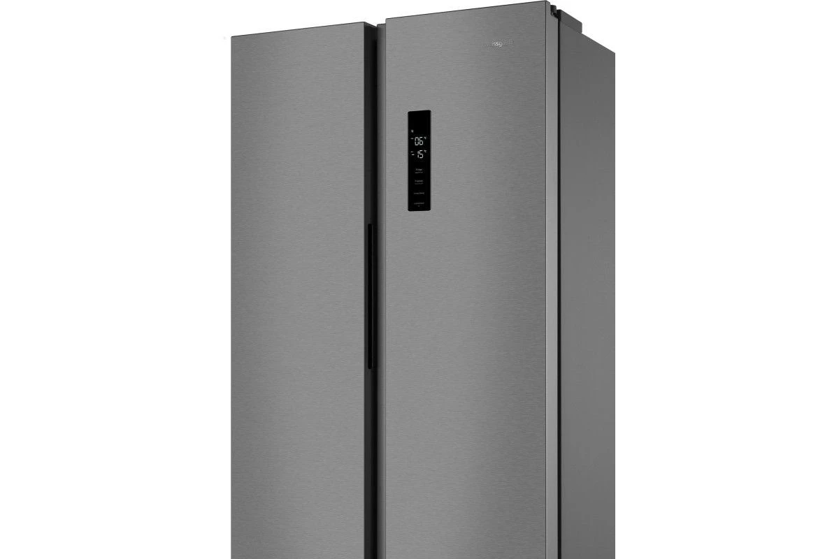 Отдельностоящий холодильник с инвертором Weissgauff WSBS 500 Inverter NoFrost Inox