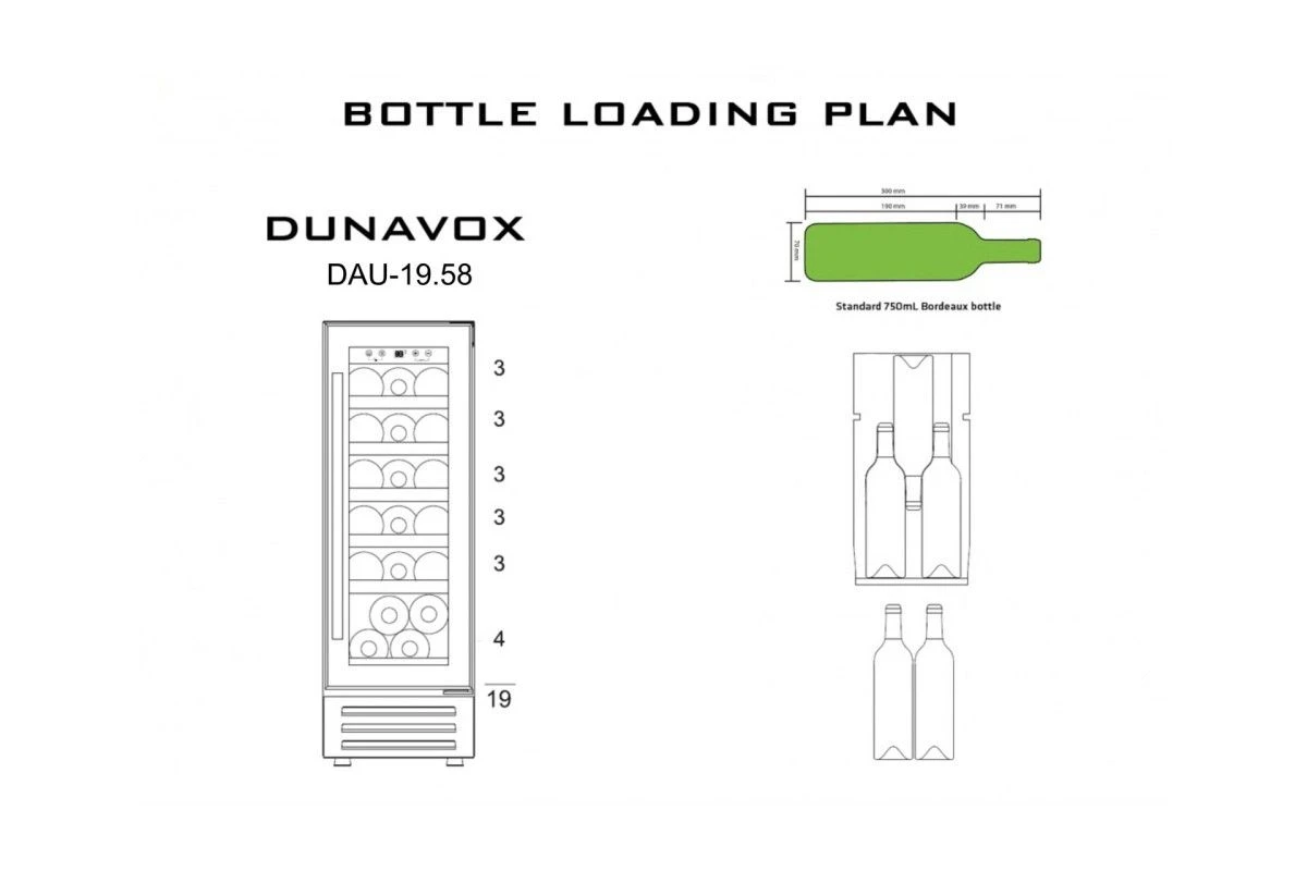 Винный шкаф Dunavox DAU-19.58B