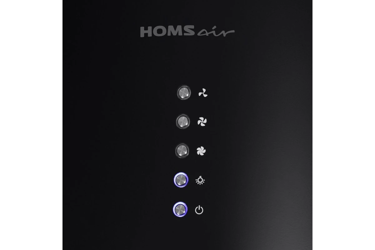 Кухонная вытяжка HOMSair ART 1050IS 35 черный (в 1 коробке)