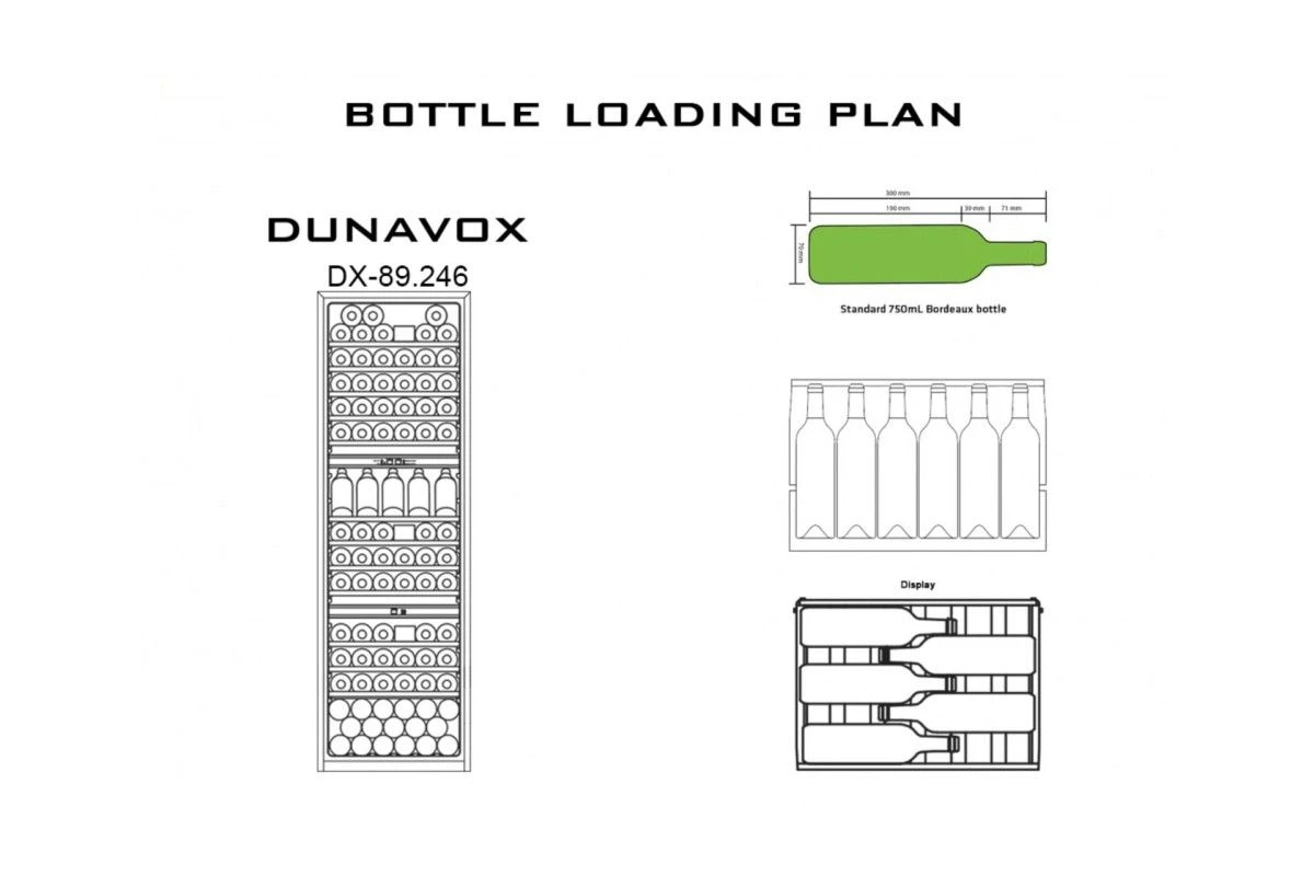 Винный шкаф Dunavox DX-89.246TSS