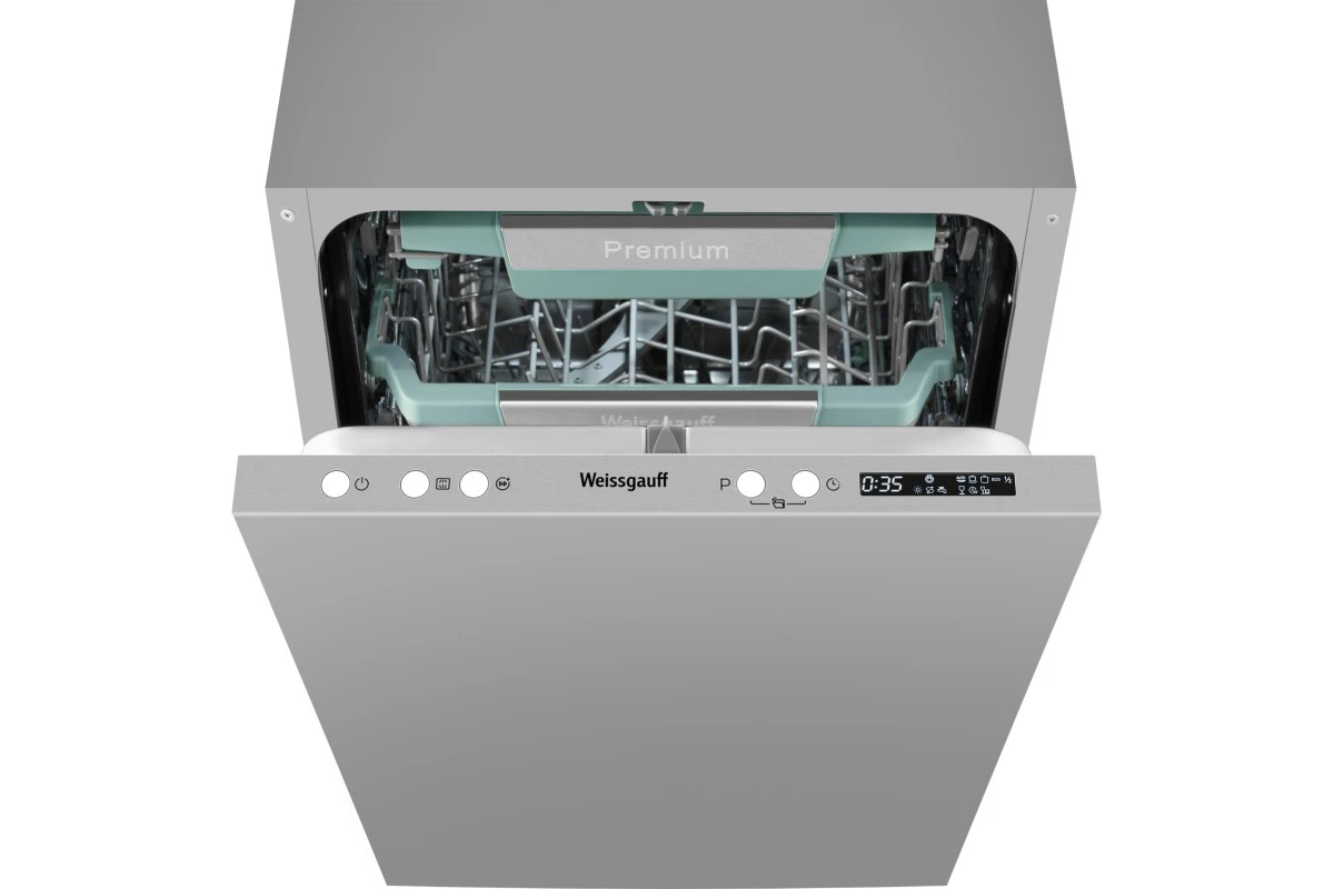 Встраиваемая посудомоечная машина Weissgauff BDW 4575 D Inverter AutoOpen Timer Floor