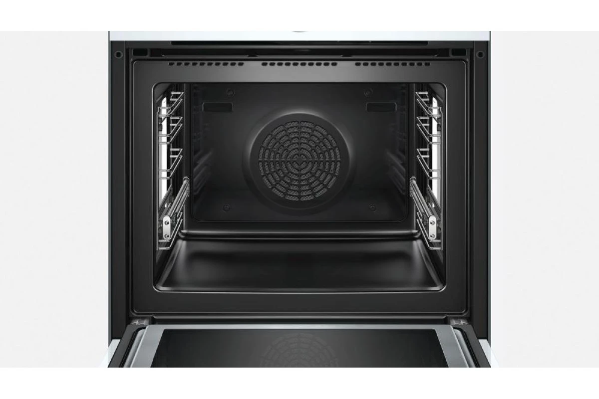 Духовой шкаф с микроволнами и паром Bosch HNG6764W6