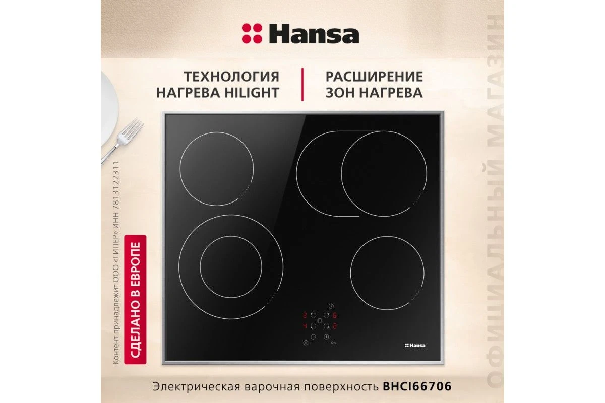 Электрическая панель Hansa BHCI66706