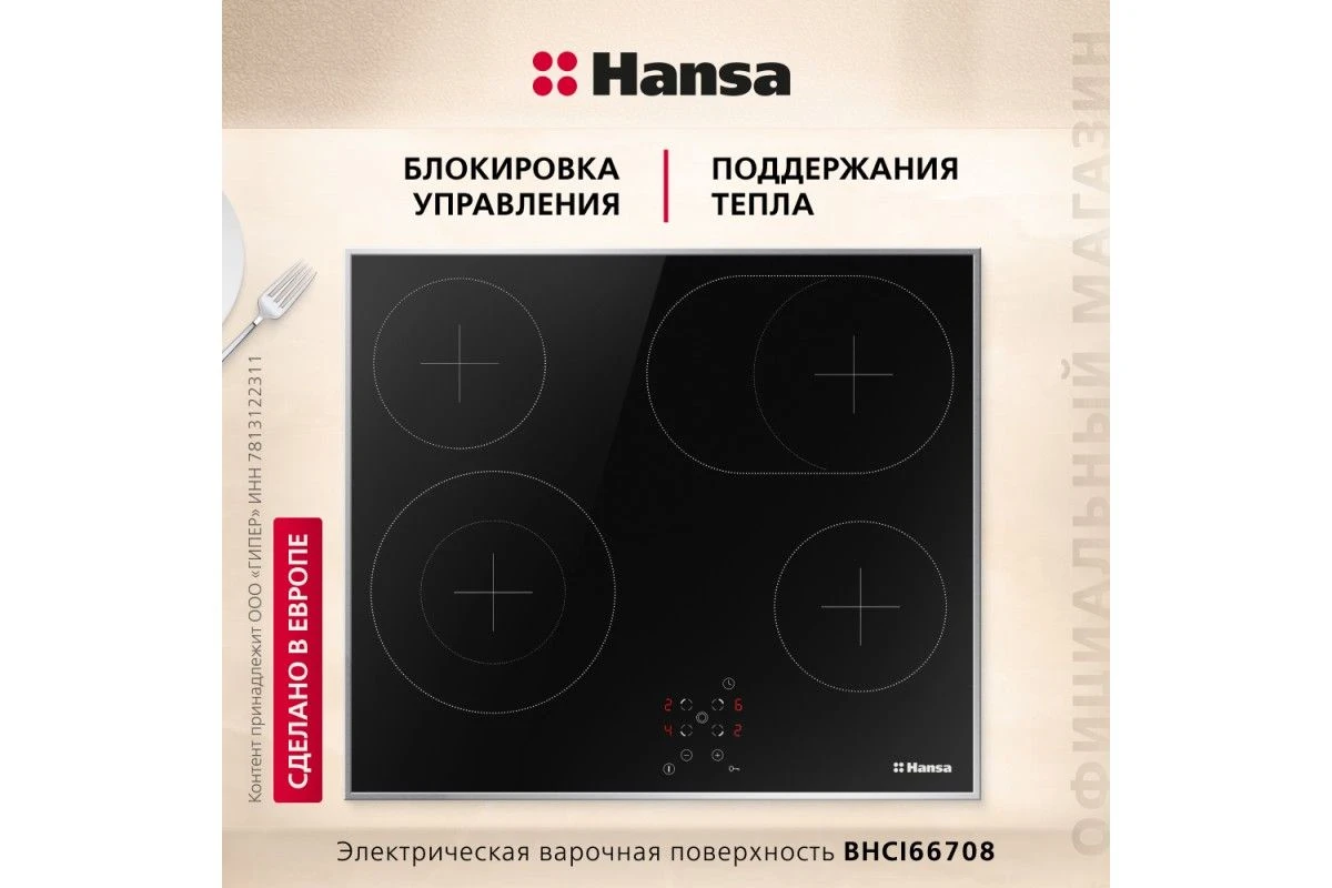 Электрическая панель Hansa BHCI66708