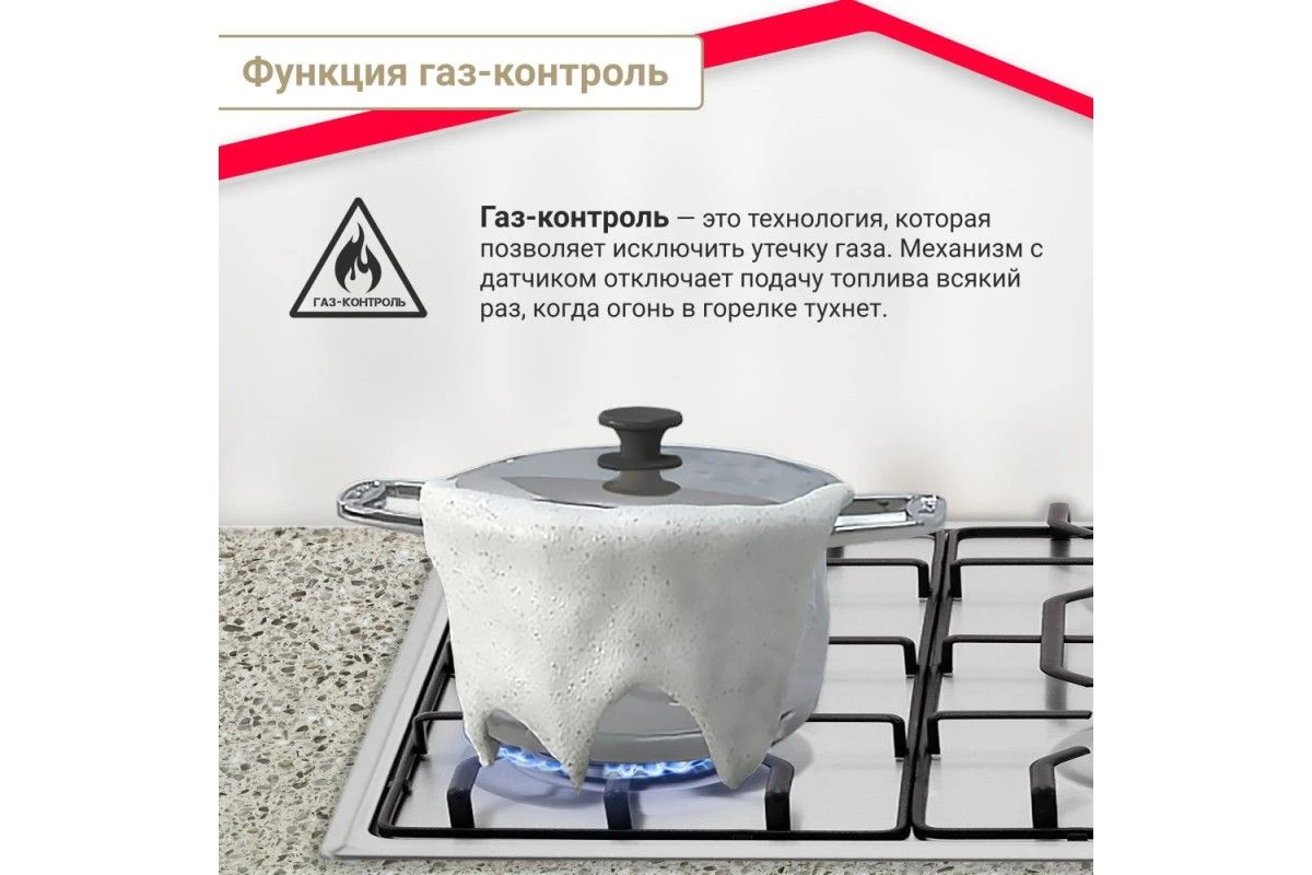 Газовая варочная панель Simfer H60Q40M511