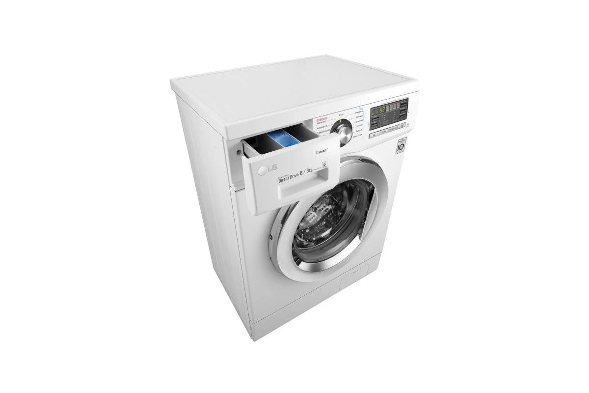 Узкая стиральная машина с сушкой LG F1296CDS3