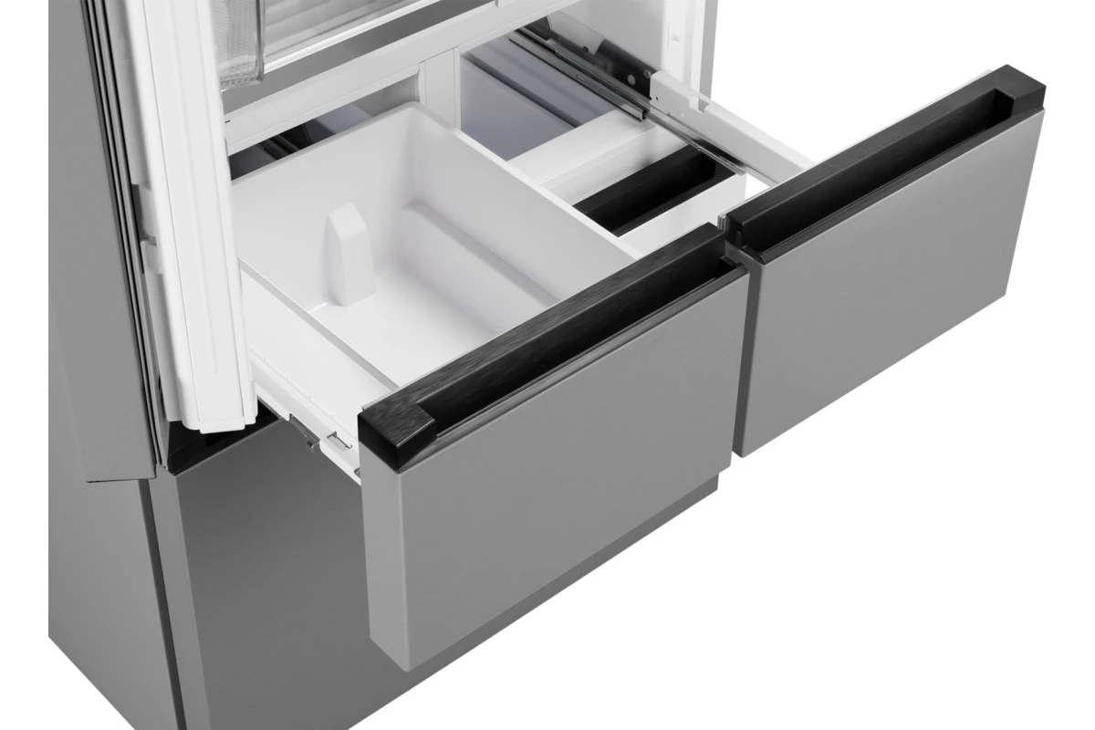 Отдельностоящий холодильник Weissgauff WFD 450 Built-in Inverter NoFrost Inox