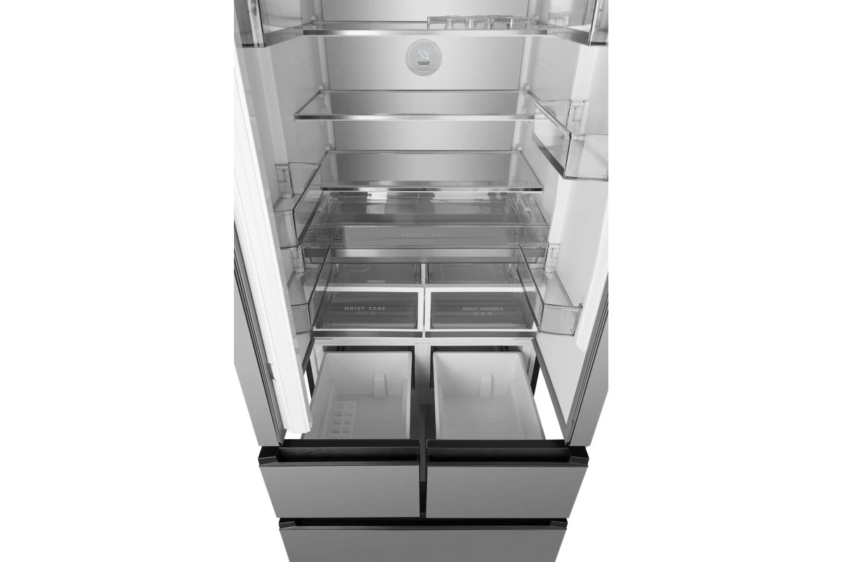 Отдельностоящий холодильник Weissgauff WFD 450 Built-in Inverter NoFrost Inox