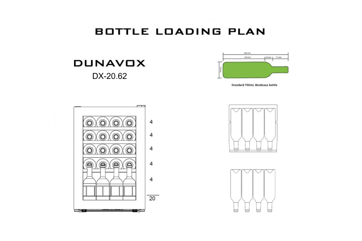 Винный шкаф Dunavox DX-20.62KF