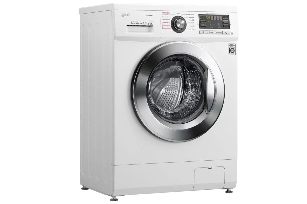 Узкая стиральная машина LG F1296WDS3 c функцией пара